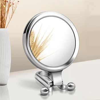 Зеркало для макияжа с 5-кратным увеличением, Ручное зеркальце, Ручное Складное Двустороннее косметическое зеркало, Портативные Инструменты для макияжа