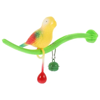Игрушка для попугаев Подставки для птиц Жердочки Конуры Игрушки для попугаев Птицы Пластиковая полосатая клетка для окуня