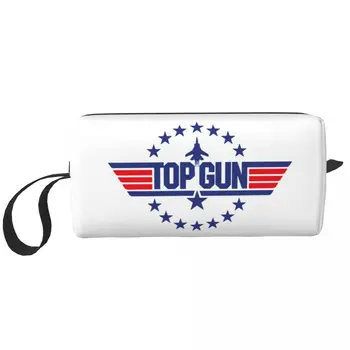 Изготовленная на заказ сумка для туалетных принадлежностей Tom Cruise Maverick Film Top Gun для женщин Косметический органайзер Lady Beauty Storage Dopp Kit Box