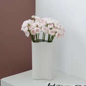 Изысканная полосатая Ваза для сухих цветов Аксессуары для украшения дома Простые Украшения для стола в гостиной Ваза для цветочной композиции