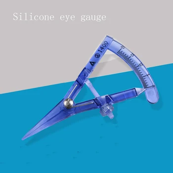 Инструменты для косметической и пластической хирургии с двойным веком, силиконовые линейки для измерения глаз и позиционирования