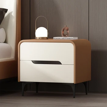 Итальянские минималистичные тумбочки, Роскошные Органайзеры, Современные выдвижные ящики, прикроватная тумбочка, простой эстетичный стол De Chevet Мебель для спальни