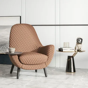 Итальянские тканевые стулья для гостиной с креативной дизайнерской спинкой, Кресла для отдыха на Балконе, кресло для приема гостей в отеле
