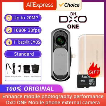 Камера для внешнего мобильного телефона DxO ONE, подходящая портативная камера высокой четкости для iPhone, планшета iPad, цифровой камеры высокой четкости
