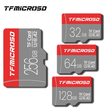 Карта Micro SD Class 10 TF Card 256 ГБ 64 ГБ 128 ГБ U3 V30 Со скоростью до 30 МБ/с. Карта Памяти HD-камеры 32 ГБ Для Телефона, Планшета, Флэш-карты