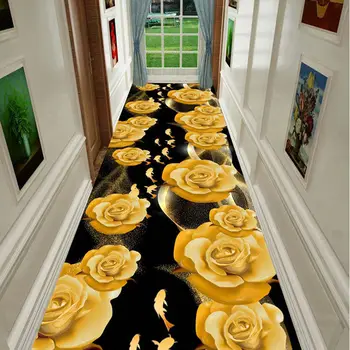 Ковер-дорожка для коридора, серый абстрактный коврик для гостиной, лестницы, бегунки, домашний декор, мебель для прихожей