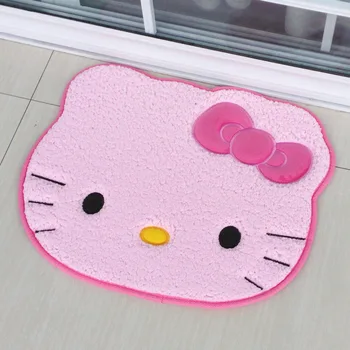 Коврик для ванной с Розовым котом, Забавный Мягкий коврик для ванной, Коврики для кухни, коврики для пола, коврик для двери, Шикарный декор домашней комнаты