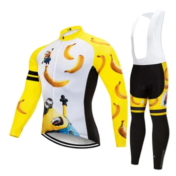 Комплект из джерси для велоспорта с рисунком аниме, осенняя Велосипедная одежда с длинным рукавом, форма для MTB велосипеда, Майо, мужская велосипедная одежда Ropa Ciclismo