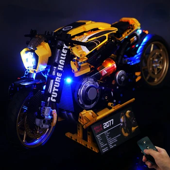 Комплект светодиодной подсветки для K Box 10506 Harilay Davvis 2077, строительные блоки для мотоциклов, игрушки 