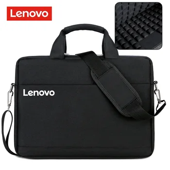Компьютерная сумка для ноутбука Lenovo на одно плечо, черная 15,6-дюймовая мужская дорожная сумка с утолщенной амортизирующей подушкой безопасности, сумка для компьютера Aslant