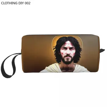 Косметичка Saint Keanu Reeves Женский косметический органайзер для путешествий Meme Jesus John Wick Сумки для хранения туалетных принадлежностей Dopp Kit Box Case
