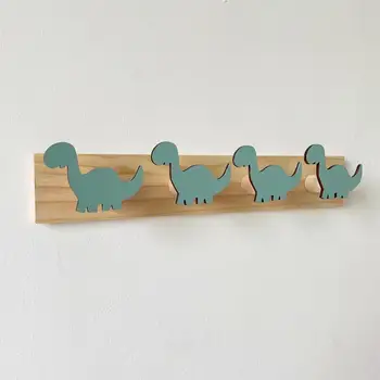 Креативные крючки с динозаврами, забавный функциональный декор стен для детской комнаты в скандинавском стиле, прочная несущая способность без ударов