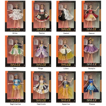 Кукла BJD 11 дюймов, полный набор подвижных суставов, Тело куклы принцессы с одеждой, Обувью, головным убором, волосами, Куклы Bjd, Игрушки для детей, девочки