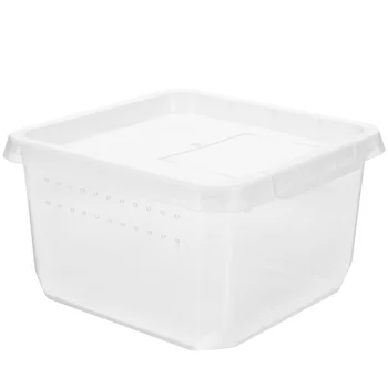 Лазающий ящик для домашних животных Террариум для лягушек Кормушка для кормления Пластиковые прозрачные контейнеры