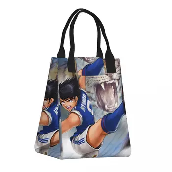 Ланч-бокс Captain Tsubasa Manga для женщин Многофункциональный Kojiro Hyuga Shoot Cooler Термоизолированная сумка для ланча Tote Bag