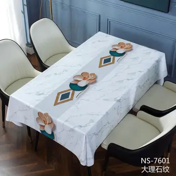 Легкая роскошная тканевая скатерть с водонепроницаемым и масляным одноразовым прямоугольным столом из ПВХ table_ Ling321