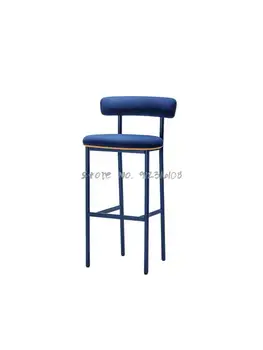 Легкий роскошный барный стул высокий стул на стойке регистрации сетчатый красный высокий табурет стул с металлической спинкой промышленный обеденный стул простой креативный табурет