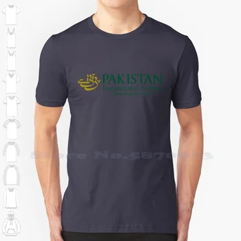 Логотип Pakistan International Airlines, Фирменный логотип 2023, Уличная футболка, футболки с рисунком высшего качества.