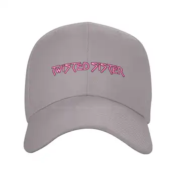 Логотип Twisted Sister С нанесенным графическим логотипом бренда, высококачественная джинсовая кепка, Вязаная шапка, бейсболка
