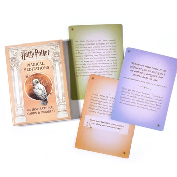 Магические медитации 64 Вдохновляющие карты, основанные на подарках для вдохновения из Волшебного мира, Колода Таро, Карточная игра с предсказаниями судьбы