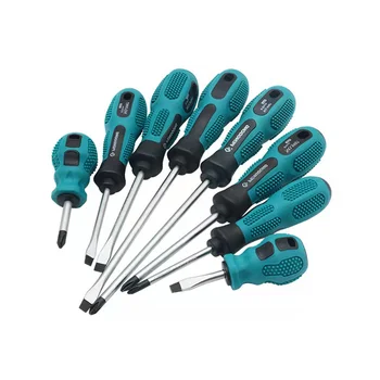 Магнитные наконечники с крестообразной и плоской головкой, нескользящая ручка для домашнего ремонта, набор инструментов для магнитной прецизионной отвертки