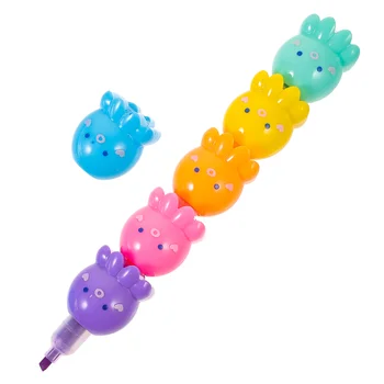 Маркер для строчки Octopus Разных цветов, цветной книжный маркер, водяные ручки, мини-цветные карандаши
