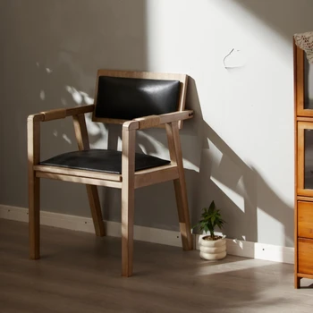 Мебель в скандинавском стиле из массива дерева Делает удобные стулья для столовой красивыми для дома отдыха Обеденный стул