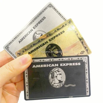 Металлическая кредитная карта Amex Express Bla с лазерной гравировкой, членские дебетовые металлические карты Amex Поддерживают печать личного имени, бизнеса