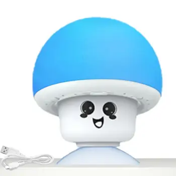 Мини-милый грибной ночник в форме гриба, прикроватная тумбочка с питанием от USB, лампа с сенсорным управлением, грибная светодиодная лампа, перезаряжаемая через USB.