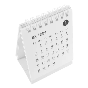 Мини-настольный календарь на 2024 год Декоративный Офисный планировщик Календари на 2023 год Креативные маленькие
