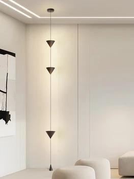 Минималистичная гостиная в скандинавском стиле, столовая, коридор, настенный торшер, современная дизайнерская прикроватная креативная лампа без проводов