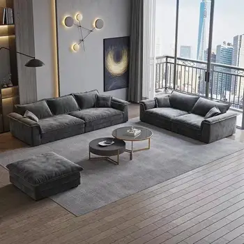 Минималистичный Роскошный Современный диван для взрослых, диван для ленивой гостиной, Эргономичный Черный Мягкий Диван, Мебель для спальни Soggiorno