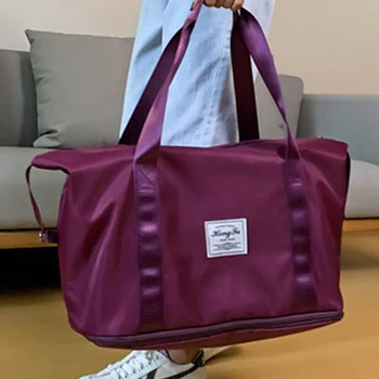 Модная женская дорожная сумка-тоут, многофункциональные дорожные вещевые сумки Oxford Большой емкости для отдыха на выходных на открытом воздухе
