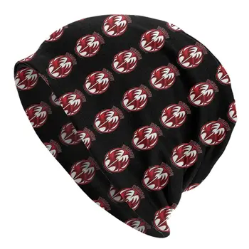 Модные Вязаные шапки-капоты The Demon Kiss Band Для мужчин и женщин С Рисунком Красного Демона - Круглые - Kiss Skullies Beanies Caps