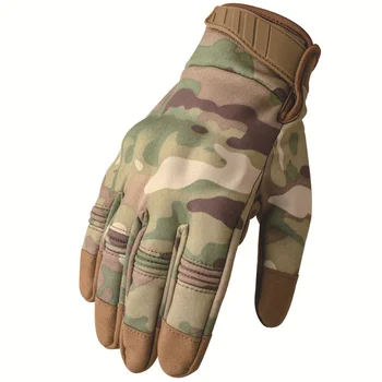 Мужские водонепроницаемые перчатки с сенсорным экраном для холодной погоды, Ветрозащитные Зимние теплые флисовые, Тактические военные, полностью защищающие пальцы