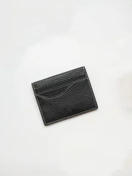 Мужские и женские карты черного премиум-класса, ультратонкий цельный держатель для нескольких карт, держатель для кредитных карт, кошелек