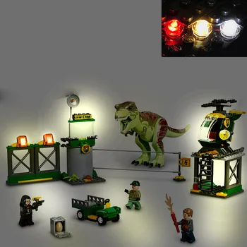 Набор USB-ламп для конструкторов Lego 76944 Jurassic Dinosaur Breakout Building Blocks Brick-не включает модель Lego