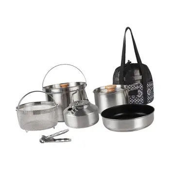 Набор походной посуды Кухонная утварь кастрюля чайник для приготовления пищи в путешествиях