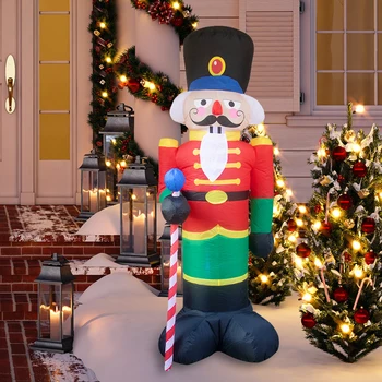 Надувное украшение в виде снеговика из веточек со светодиодной подсветкой, украшение в виде снеговика для рождественской вечеринки в саду