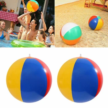 надувной пляжный мяч 23 см, водные шары из ПВХ, шарики цвета радуги, летние плавательные кольца для бассейна на открытом воздухе, плавательные кольца для плавания