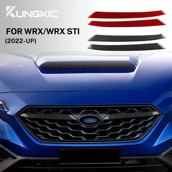 Наклейка из настоящего мягкого углеродного волокна для Subaru WRX/WRX STI 2022 2023, Декоративная крышка решетки радиатора автомобиля, внешние аксессуары