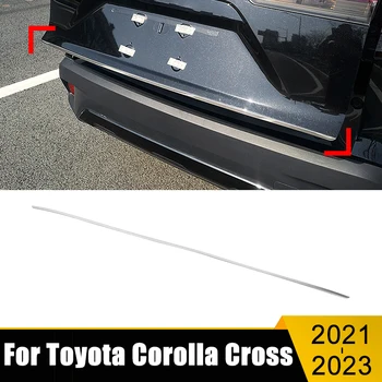 Наклейка-Полоска Для Задней Крышки Багажника Автомобиля Из нержавеющей Стали, Подходящая Для Toyota Corolla Cross XG10 2021 2022 2023 Hybrid