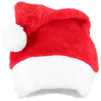 Наряды для ролевых игр, плюшевая шляпа Санта-Клауса, мужские рождественские костюмные кепки, классический рождественский реквизит Клауса для вечеринки, мисс