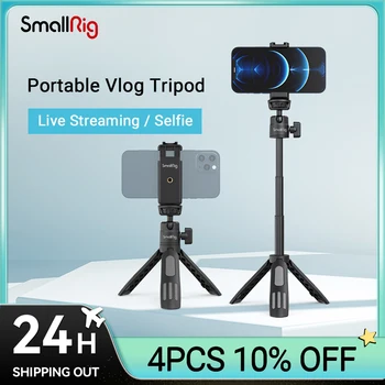 Настольный штатив SmallRig Live Для съемки с мобильного телефона с мини-RGB заполняющим светом, Портативная фотография, Селфи-палка, Аксессуары для камеры-4273