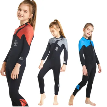 Неопреновый гидрокостюм, костюм для подводного плавания, детский купальник, детский серфинг, купальники для мальчиков, купальник для девочек, цельный купальник