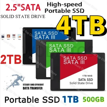 Новая Горячая Распродажа 100% Оригинальный Портативный SSD 480GB 500GB SATAIII SSD 4TB 2TB Твердотельный Жесткий Диск 2.5 ssd sata 1tb для Ноутбука Ps4