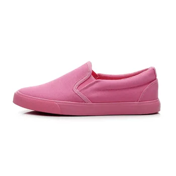 Новая летняя осенняя розовая парусиновая обувь Женская рабочая обувь Дышащая повседневная обувь для настольных игр Студенческая спортивная обувь Кроссовки