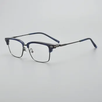 Новая модная высококачественная ацетатная оправа для очков Для мужчин и женщин, брендовые дизайнерские женские очки по рецепту, персонализированные очки из сплава