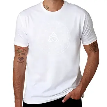 Новая футболка Triquetra Pagan Wheel Of The Year, быстросохнущая футболка, графические футболки, летний топ, аниме, мужские футболки с длинным рукавом