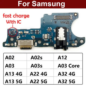 Новинка для Samsung A02 A02s A12 A03s A03 Core A13 A22 A32 A33 A53 4G 5G USB Зарядная плата Порт Док-станция Зарядное Устройство Разъем Гибкий Кабель